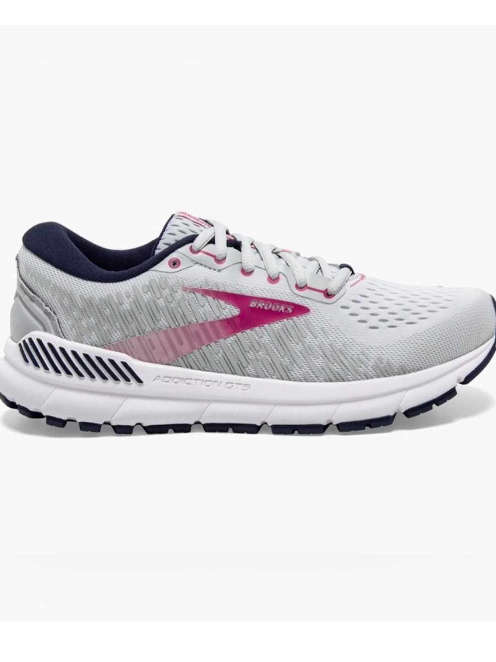 NIB Brooks Addiction GTS 15 Running Shoes Women's Size 8 Extra Wide Gray Pink